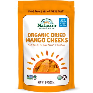 Foto 1 | Foto 1 | Carrilleras De Mango Secas Natierra Organic 227 G Usda Organic - Venta Internacional.