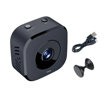 Foto 1 | Foto 1 | Hd Mini Cámara Espía Hd Wifi Cámaras De Seguridad Negra