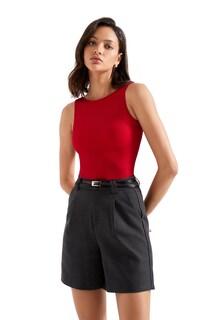 Foto 3 | Foto 3 | Camiseta Sin Mangas Suuksess Para Mujer Algodón Acanalado Acolchada Color Rojo Talla M - Venta Internacional.