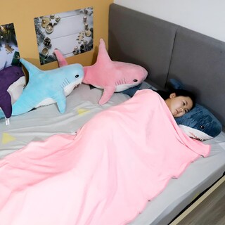 Foto 4 | Foto 4 | Manta De Peluche Mupi Shark Plush De 80 Cm  Color Azul Cielo - Venta Internacional.