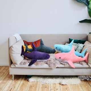 Foto 5 | Foto 5 | Manta De Peluche Mupi Shark Plush De 80 Cm  Color Azul Cielo - Venta Internacional.