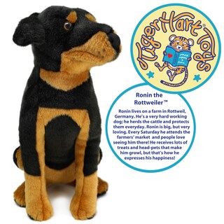 Foto 3 | Foto 3 | Peluche De Peluche Tigerhart Ronin The Rottweiler 35 Cm - Venta Internacional.