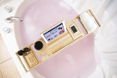 Foto 4 | Foto 4 | Bandeja De Bañera Xce Plegable Ampliable A 105 Cm De Bambú - Venta Internacional.