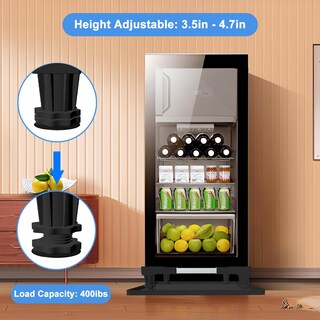 Foto 2 | Foto 2 | Minisoporte Para Nevera Kupao Base Ajustable Universal Negro - Venta Internacional.