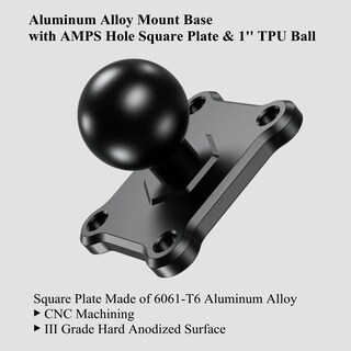 Foto 2 | Foto 2 | Base De Montaje Brcovan Bola De 1 Pulgada Con Aleación De Aluminio Y 4 Orificios Amps - Venta Internacional.