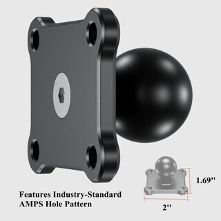 Foto 3 | Foto 3 | Base De Montaje Brcovan Bola De 1 Pulgada Con Aleación De Aluminio Y 4 Orificios Amps - Venta Internacional.
