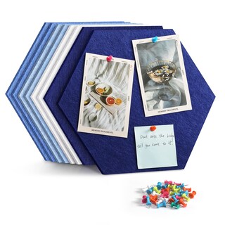 Foto 1 | Foto 1 | Tablón De Anuncios Uoisaiko De Fieltro Hexagonal Grande Con 30 Alfileres - Venta Internacional.