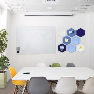 Foto 3 | Foto 3 | Tablón De Anuncios Uoisaiko De Fieltro Hexagonal Grande Con 30 Alfileres - Venta Internacional.