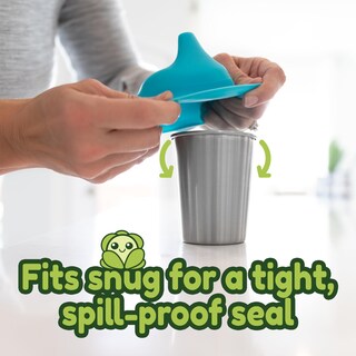 Foto 4 | Foto 4 | Tapas De Silicona Para Vasos Healthy Sprouts A Prueba De Derrames Paquete De 5 - Venta Internacional.