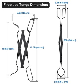 Foto 2 | Foto 2 | Pinzas Para Chimenea Stanbroil Para Exteriores 66 Cm De Largo Acero - Venta Internacional.