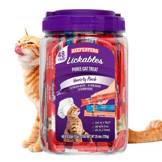 Foto 1 | Foto 1 | Pack Variado De Purés Para Lamer Para Gatos Beefeaters 48 Unidades - Venta Internacional.