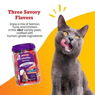 Foto 3 | Foto 3 | Pack Variado De Purés Para Lamer Para Gatos Beefeaters 48 Unidades - Venta Internacional.