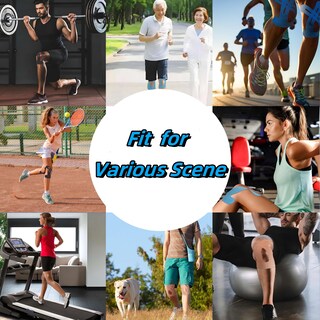 Foto 5 | Foto 5 | Cinta Kinesiológica Ieaden Precortada Para Rodillas 10 Unidades Color Negro - Venta Internacional.