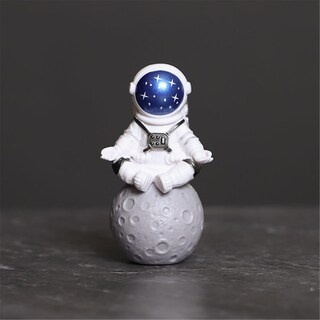Foto 3 | Foto 3 | Set De Estatuas Ni-jasw Azul Blanco Astronauta Outer Space X4 - Venta Internacional.