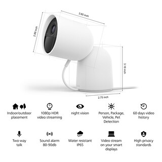 Foto 2 | Foto 2 | Cámara De Seguridad Philips Hue Secure Desktop Cableada 1080p - Venta Internacional.