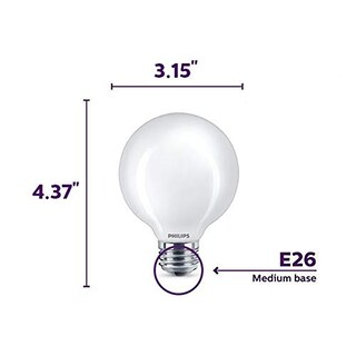 Foto 2 | Foto 2 | Bombilla Philips Led Frosted G25 5 5 W = 60 W 500 Lúmenes E26 - Venta Internacional.