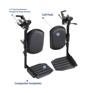 Foto 2 | Foto 2 | Soporte Elevador Para Silla De Ruedas Invacare T94hcp 1 Par Color Negro - Venta Internacional.