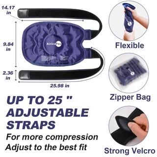 Foto 4 | Foto 4 | Paquete De Hielo En Gel Para Aliviar El Dolor De Rodilla Airicepac 2 Blue - Venta Internacional.