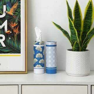 Foto 4 | Foto 4 | Soporte Para Pañuelos De Coche Winoo Design Con Pañuelos Faciales Paquete De 4 Unidades Azul - Venta Internacional.