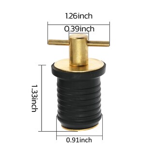 Foto 2 | Foto 2 | Tapón De Desagüe Para Barcos Nayciiy 2 Unidades Mango En T Caucho Latón Y Acero Inoxidable - Venta Internacional.