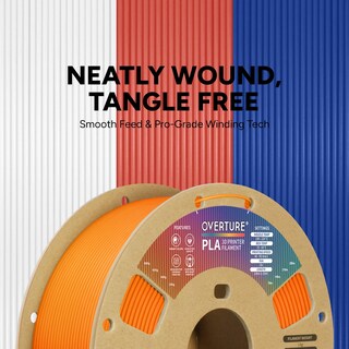 Foto 2 | Foto 2 | Filamento Para Impresora 3d Overture Pla De 1 75 Mm Bobina De 1 Kg Color Naranja - Venta Internacional.