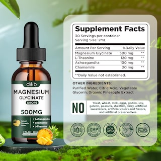 Foto 7 | Foto 7 | Suplemento Dilib De Glicinato De Magnesio 500 Mg Líquido 60 Ml - Venta Internacional.