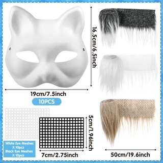 Foto 2 | Foto 2 | Therian Mask Draupnir Máscara Para Gatos Diy Papel Blanco En Blanco - Venta Internacional.