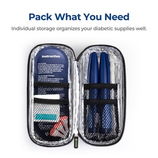 Foto 3 | Foto 3 | Estuche De Viaje Para Bolígrafos De Insulina Auvon Con 2 Bolsas De Hielo De 90 G - Venta Internacional.