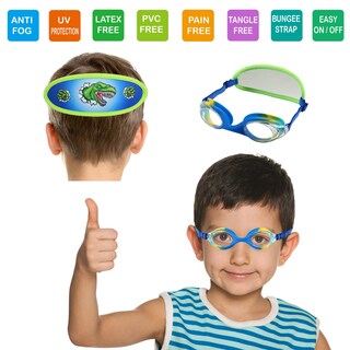 Foto 2 | Foto 2 | Gafas De Natación Ruigao Kid Blue Dino De 3 A 6 Años Con Funda - Venta Internacional.