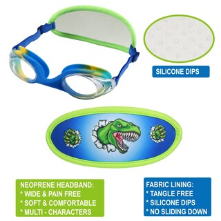 Foto 3 | Foto 3 | Gafas De Natación Ruigao Kid Blue Dino De 3 A 6 Años Con Funda - Venta Internacional.