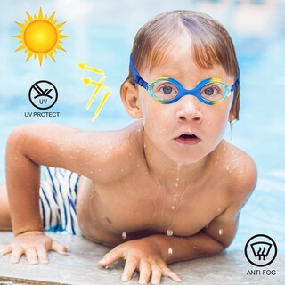 Foto 5 | Foto 5 | Gafas De Natación Ruigao Kid Blue Dino De 3 A 6 Años Con Funda - Venta Internacional.