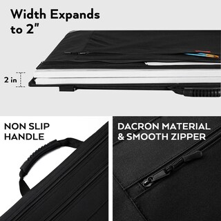 Foto 5 | Foto 5 | Bolsa Art Portfolio Nicpro 24 X 36 Cm De Lona Negra Con Correa - Venta Internacional.