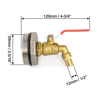Foto 6 | Foto 6 | Grifo De Tambor Qwork Barril De Latón Con Junta De Epdm Para Tambor De 208 Litros - Venta Internacional.