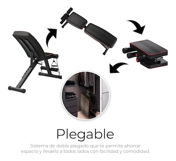 Foto 4 | Foto 4 | ''banco Ejercicio De Ejercicio Fitness Multiposiciones Ligas Abdominales Negro ''