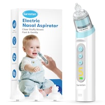 Aspirador Nasal Saresten Para Bebé Con 3 Puntas De Silicona Azul - Venta Internacional.