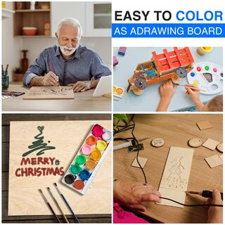 Foto 6 | Foto 6 | Láminas De Tilo Vkiza Paquete De 30 Unidades 3 Mm 30 X 30 Cm Para Corte Por Láser - Venta Internacional.