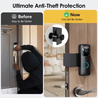 Foto 5 | Foto 5 | Soporte Para Timbre Locka Blink Totalmente Metálico Antirrobo Sin Taladrar - Venta Internacional.