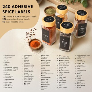 Foto 5 | Foto 5 | Juego De Tarros De Especias Edelhaus De Vidrio Cuadrado Con Tapa De Bambú 24 Unidades - Venta Internacional.