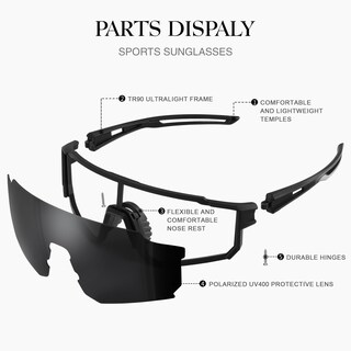 Foto 4 | Foto 4 | Gafas De Sol Deportivas Gesruny Polarized Tr90 Lightweight Uv400 - Venta Internacional.