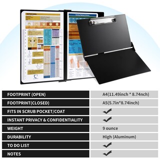 Foto 3 | Foto 3 | Nursing Clipboard Sc Printing World Nursing Medical Cheets - Venta Internacional.