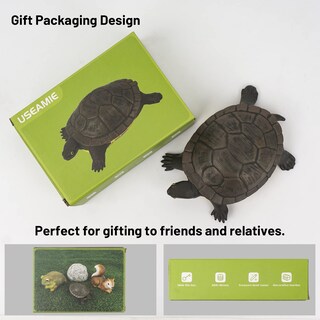Foto 5 | Foto 5 | Spare Key Hider Useamie Decoración De Jardín Con Forma De Tortuga - Venta Internacional.