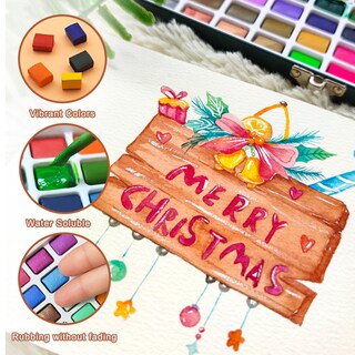 Foto 5 | Foto 5 | Set De Pinturas De Acuarela Artecho De 100 Colores Con Metal Y Accesorios - Venta Internacional.