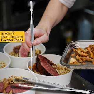 Foto 2 | Foto 2 | Pinzas De Cocina Jetkong Pinzas Finas 30 Cm Acero Inoxidable - Venta Internacional.