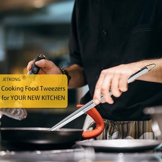 Foto 3 | Foto 3 | Pinzas De Cocina Jetkong Pinzas Finas 30 Cm Acero Inoxidable - Venta Internacional.