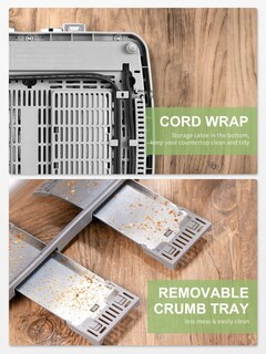 Foto 6 | Foto 6 | Tostadora Yabano De 4 Rebanadas De Acero Inoxidable Con Ranuras Extra Anchas Plateadas - Venta Internacional.