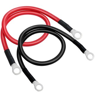 Foto 1 | Foto 1 | Cables De Batería Lotfancy 4 Awg 60 Cm Rojos + 60 Cm Negros Para Coche Marino - Venta Internacional.