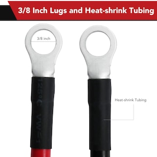 Foto 3 | Foto 3 | Cables De Batería Lotfancy 4 Awg 60 Cm Rojos + 60 Cm Negros Para Coche Marino - Venta Internacional.