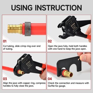 Foto 3 | Foto 3 | Herramienta De Prensado De Tubos Pex Icrimp F1807 Con Cabezal Angular Para Cobre - Venta Internacional.