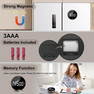 Foto 6 | Foto 6 | Temporizador De Cocina Digital Con Pantalla Led Magnética De 99 Minutos - Venta Internacional.