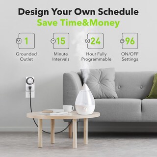 Foto 5 | Foto 5 | Temporizador Mecánico Enchufable Bn-link 24 Horas 125vac 1875w (paquete De 2) - Venta Internacional.